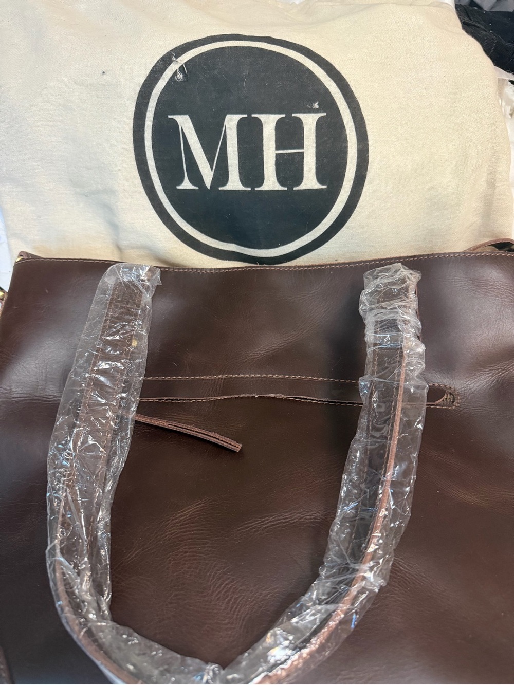 Women’s Dark Brown Leather Tote Bag